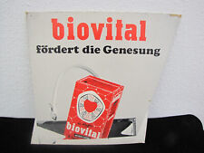 Biovital Reklame Aufsteller Werbung Werbeschilder Pappe 50er / 60er Jahre