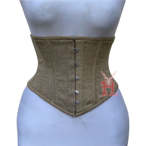 Underbust corset beige cotton - underbust,