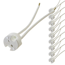 10 Fassungen G4 GX5,3 Sockel Halogen LED Strahler MR16 12V Fassung Lampenfassung