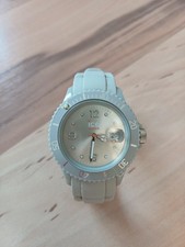 Damen Armbanduhr Ice Watch Grau Hellgrau Silikonarmband Uhr