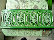 Wunderschöne Jugendstilkachel sächsische Ofenfabrik Meissen gemarkt  1913