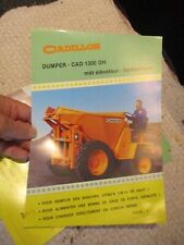 Alter Prospekt Öffentliche Arbeiten Dumper Cadillon à Charolles