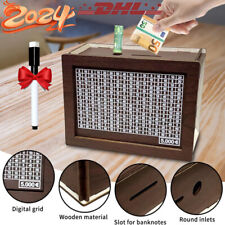 Spardose aus Holz-Sparbox mit