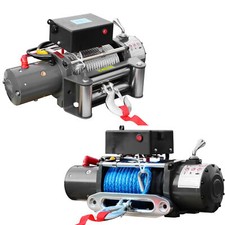 Elektrische Seilwinde Winde 5900Kg 12 V 24 V Motorwinde 12 Volt Kunststoffseil