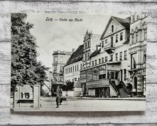 AK Zeitz Markt Partie Hotel