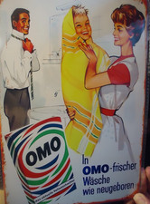 Blechschild Omo Waschmittel