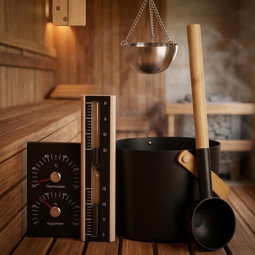 Sauna komplettset kiefer - sauna, eimer