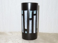 Antike Keramik Vase " schwarz/weiß"  mit Hersteller Strehla