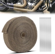 10M Titan Hitzeschutzband Auspuff Band bis 1400°Hitzeschutz Heat Wrap Krümmer