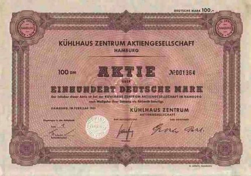 Kühlhaus zentrum 1951 khz - ag,