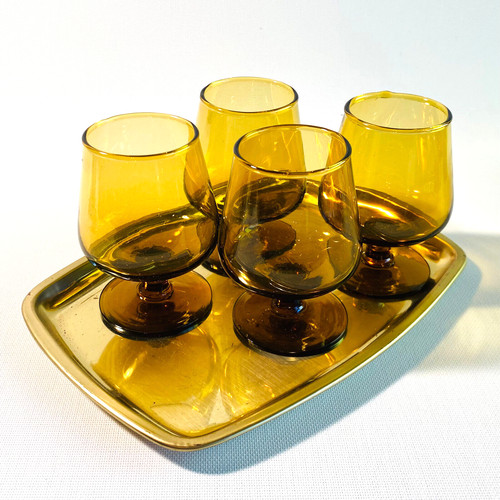Vintage schnapsgläser cm - schnapsgläser, 8,5