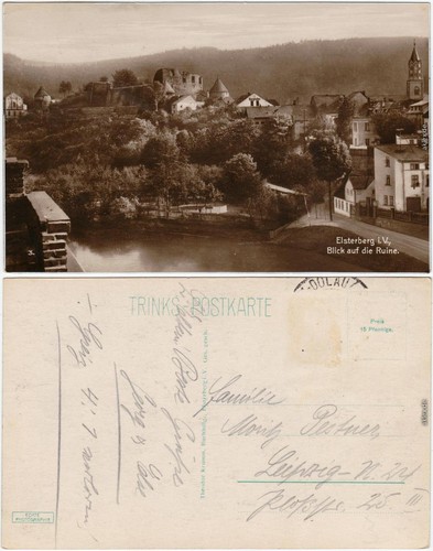 Ansichtskarte elsterberg - ansichtskarte,