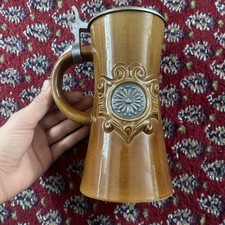 Bierkrug Bierseidel Zinndeckel