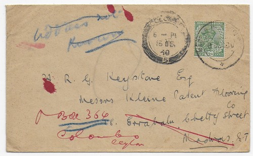 Indien ceylon 1931 - 1931, nach