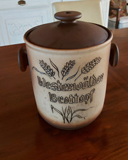 VINTAGE WESTERWÄLDER BROT TOPF KERAMIK HOCH RUND HÖHE BIS RAND CA. 26 CM D=23 CM