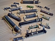 Konvolut / Sammlung 19x vintage Hochlast-Widerstand Drahtwiderstand verstellbar
