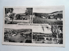 AK Mühlhausen Vogtland Brücke Markt Sörgels Gasthof 1935 Bad Elster Fr. Landgraf