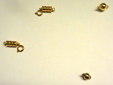 4 Magnetschließen für Halsketten,2xlängl.Form,1Kugel ca.7mm,1Kugel ca.5 mm,s.g.e