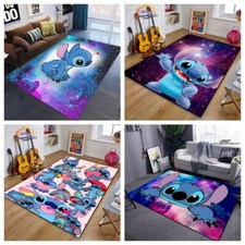 Neu 3D Stitch Teppich Kinder Teppich Bodenmatte Schlafzimmer Fußmatten Türmatte