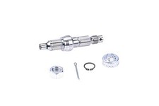 Radwelle mit Mutter und Splint