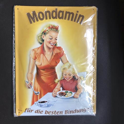 Mondamin blechschild ein fest - mondamin,