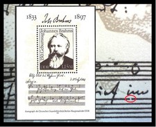 Blockausgabe 150. Geburtstag Joha Brahms PF/DZ MNR 2764 Bl 69 psfr  (2764uNc)
