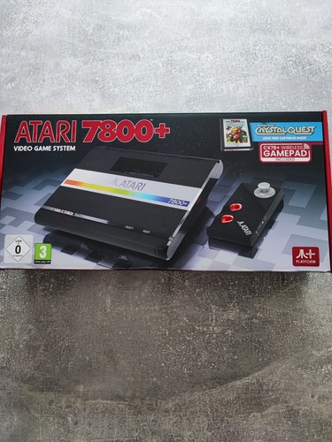 Atari 7800 heimkonsole schwarz - atari,