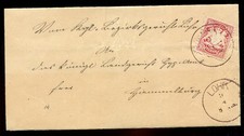 BAYERN Brief MiNr. 39 auf Brief von LOHR nach Hammelburg  #41457