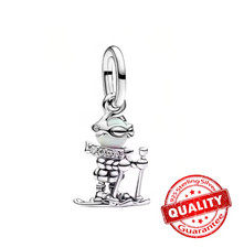 925 Silber Charms Armband Geschenk Damen Winter Weihnachten Schnee Engel Frau