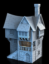 Tabletop Gebäude Greendale House / Herrschaftliches Stadthaus - für Fantasy RPG