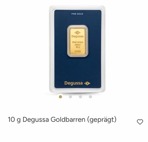 Degussa goldbarren g - goldbarren,