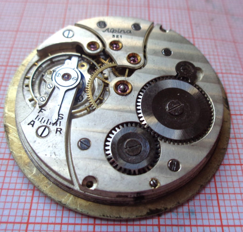 Antikes taschenuhr werk alpina - taschenuhr,