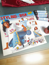 Bastelset Konvolut Textilfarben Folia, Javana, Glitter, 3D- Design,