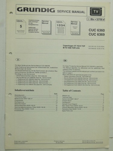 Grundig service manual cuc - service,