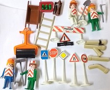 Playmobil Ersatzteile  aus Set 3400 u.a. Rohrleitung Bau Arbeiter  Baustelle....