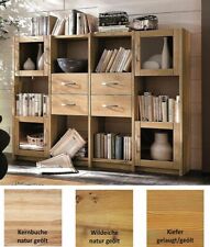 Massivholz Bücherregal kiefer Buche Eiche geölt Highboard Anrichte Regal-schrank