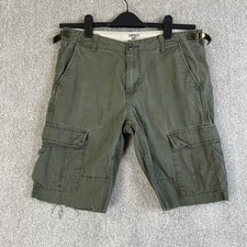 Carhartt Cargo Shorts Herren W 30 grün Fliegerhose Utility Military Cropped