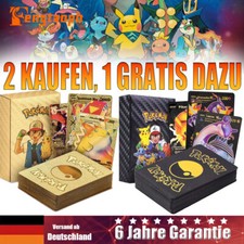 55X-Deutsch Karte Gold Schwarz Pokémon Sammelkarten Kartenspiele Karte Geschenk