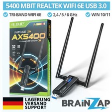 5400 Mbps USB 3.0 Tri/Dual-Band WIFI 6E WLAN Stick Adapter 802.11ax 2,4/5,8G/6G 
