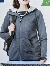 Damen Jacke Hooded Jacket Blau