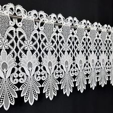 Plauener Spitze Scheibengardine Panneau Bistrogardine Gardinen  hochwertig weiß