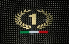 Ducati #1 Kranz Aufkleber –