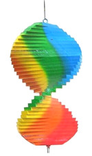 Windspirale Windspiel Regenbogen Mobile Holz Windspiele Holzwindspiel Rainbow