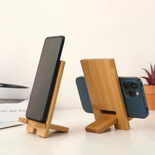 Holz telefonhalter desktop - telefonhalter,
