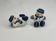 2 Keramik Schneemänner