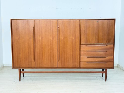Mid century teak highboard der - mid-century,