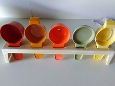 Tupperware Kleine Helfer Küchen Quintett Trichter, Sieb, Eitrenner, Messbecher