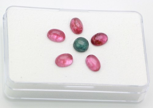 Turmaline rosa rot und grün - rosa-rot,