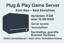 Plug & Play Game Server Minecraft und mehr vorkonfiguriert – Kein Abo