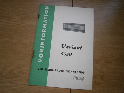 Gdr radio variant 5550 - radio, "variant